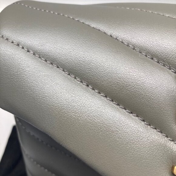 YSL Lou Lou Toy Flap Bag Matelasse calfskin, Color:1229 Grey Khaki  Brand New - Picture 6 of 10